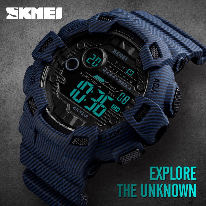 SKMEI 1243/1472 Jam Tangan Pria Digital Dual Time Anti Air WK-SBY