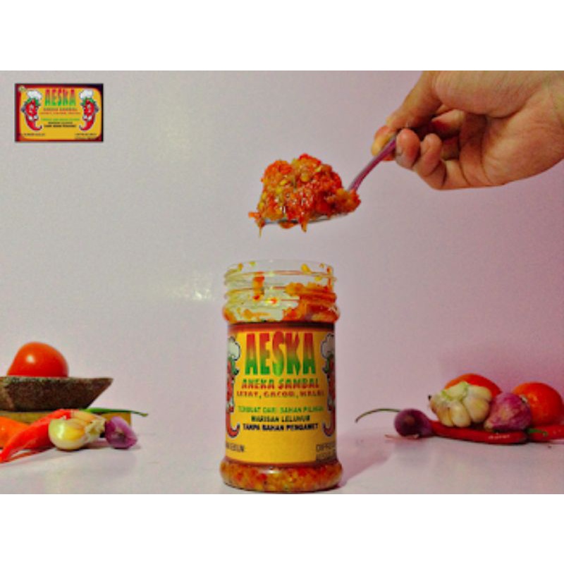 Jual Sambal Teri Medan 130gram Aeska Teri Nasi Enak Sambal Terbaik