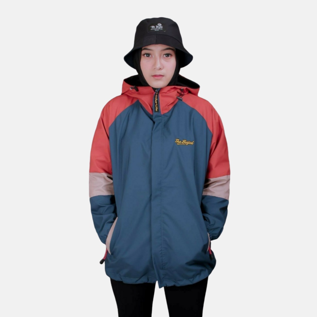 RADEN Jaket Parasut Taslan Outdoor Raglan 3D ANTI AIR - JAKET HAIKING WATERPROOF UNISEX-RG04