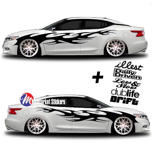 Stiker Mobil Vios Camry Lancer Mercy Bmw Accord Civic Altis