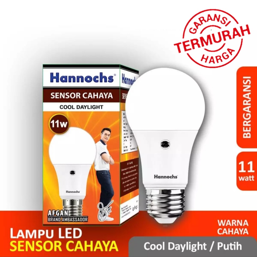 Hannochs Lampu Sensor Cahaya / Light Sensor 11 Watt - Cahaya Putih