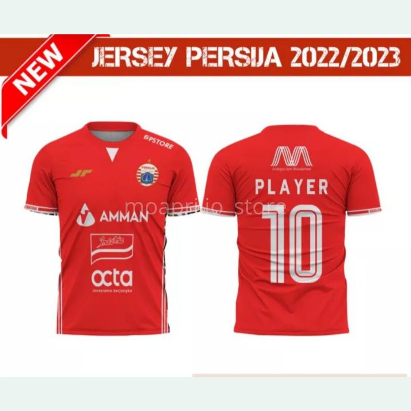 Jersey Persija Home 2022/2023 Premium Terbaru Gratis Nickname
