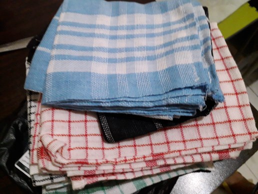 [set 3 Pcs] Serbet / Lap Kain Dapur Meja Kotak Yuliana 50 X 50 Cm