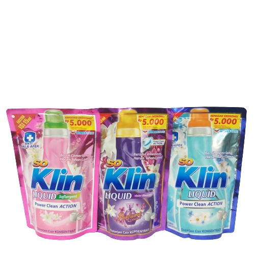 SOKLIN DETERGENT LIQUID 230ML /centraltrenggalek