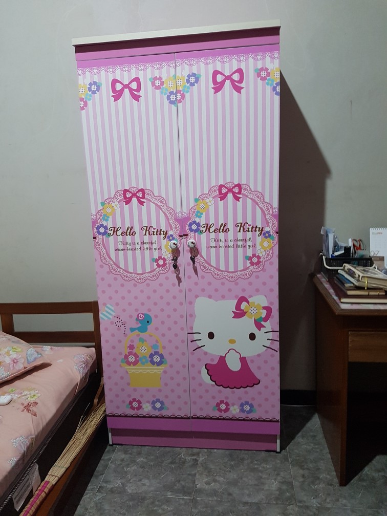 Lemari Pakaian 2 Pintu Karakter Smile Heart Wdkt 12180 Sh