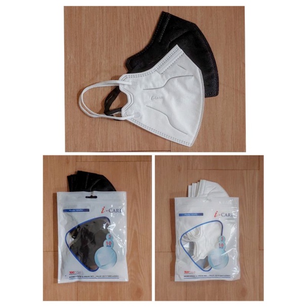 READY MASKER KN95 KN PRO ICARE I CARE HITAM DAN PUTIH 5 PLY KN ICARE MODEL PRO