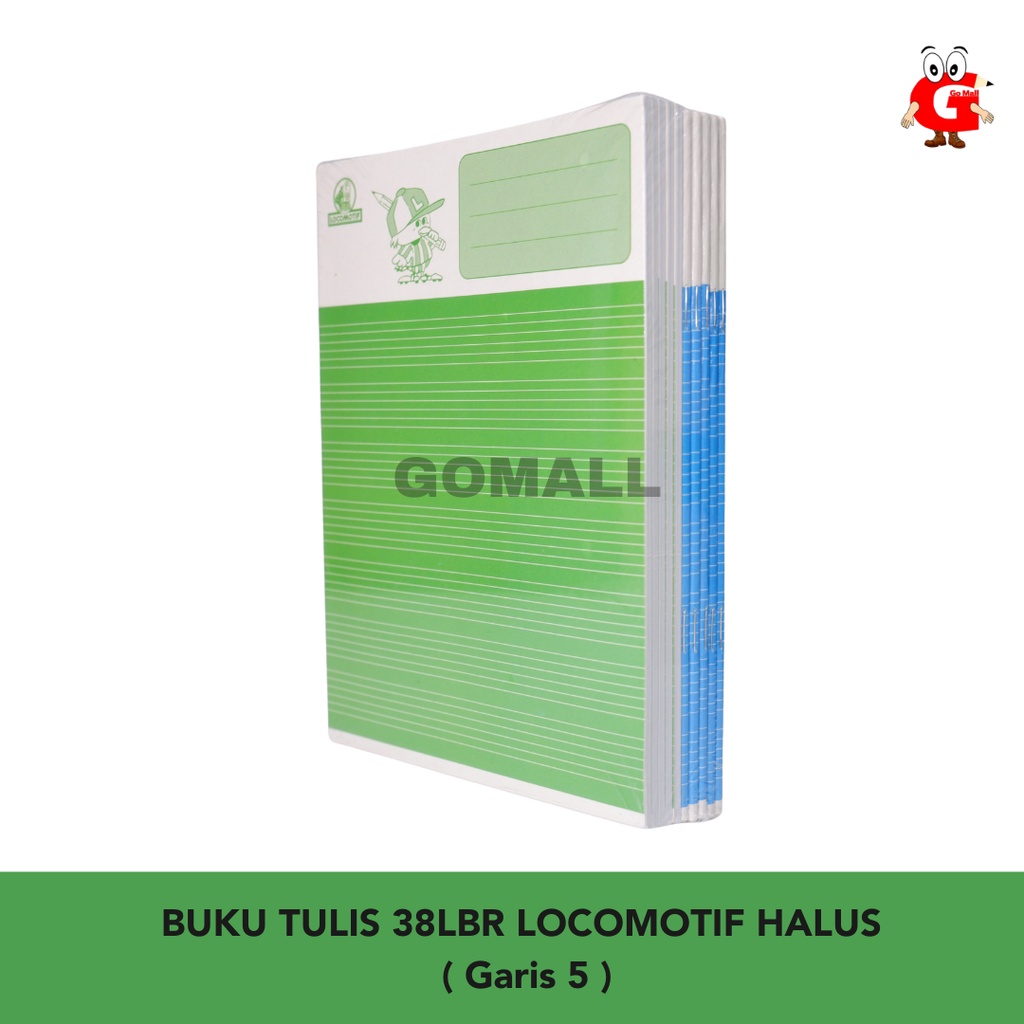 

Buku Tulis Locomotif Halus 38 lembar ( Garis 5 )