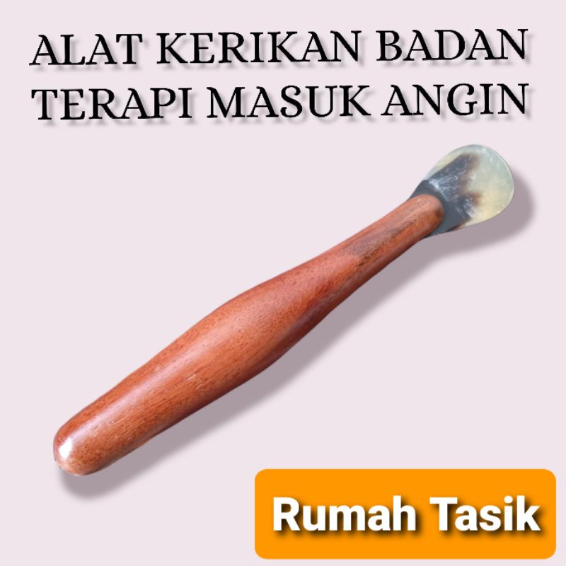 Kerikan Kerokan Badan Bahan Kayu Kombinasi Tanduk