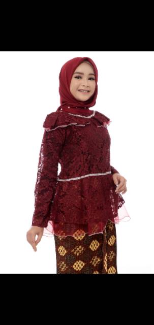 Kebaya rempel kaca LD nya L 95,xl 100,xxl 110xxxl 115-120