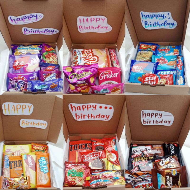 

Snack Box / Snackbox / Hampers / Kado Ulang Tahun