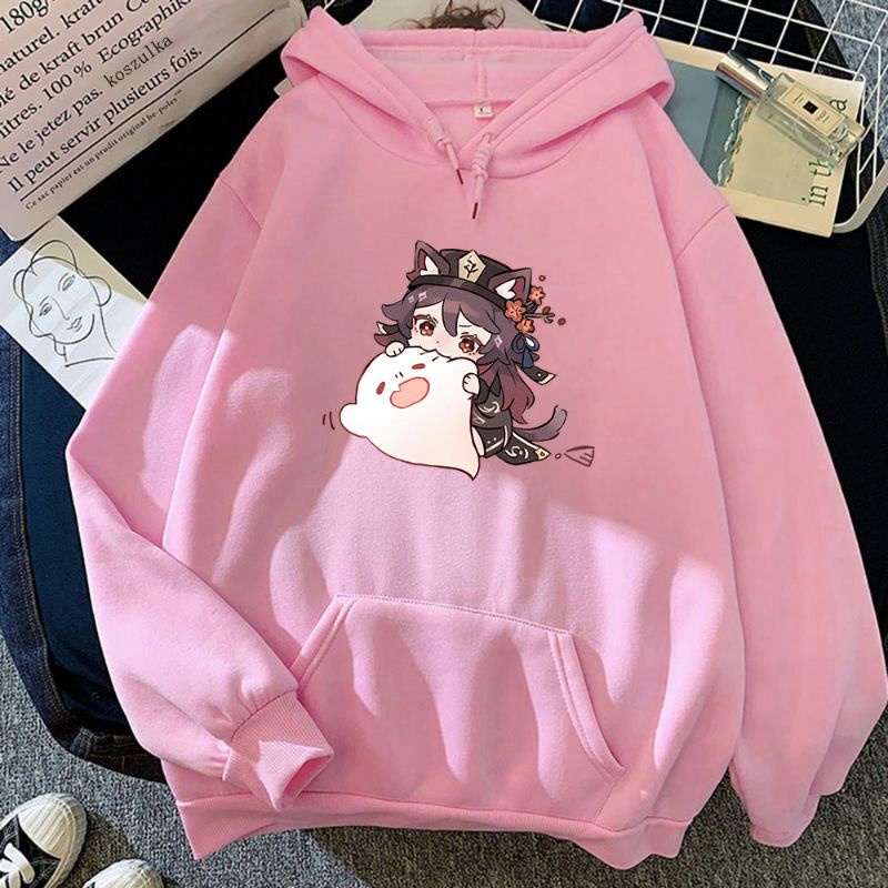 Hoodie sweater jaket Anime Hu tao Gigit Hantu