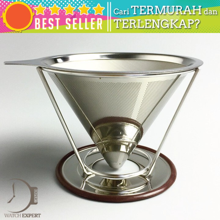 BAYAR DI TEMPAT Filter Penyaring Kopi V60 Cone Coffee Dripper Filter Double Layer Large