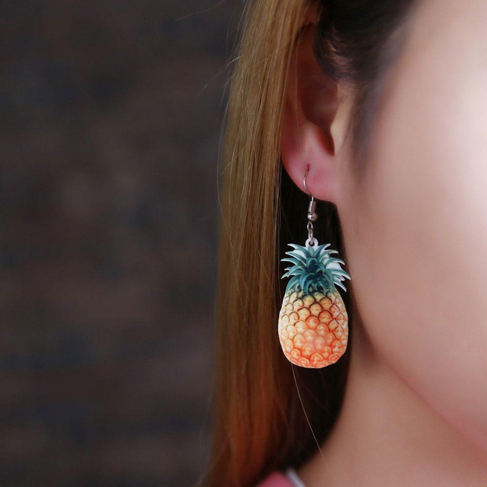 R-flower Fruit Earring Girl Hadiah Pesta Tomat Kiwi Jeruk Juntai