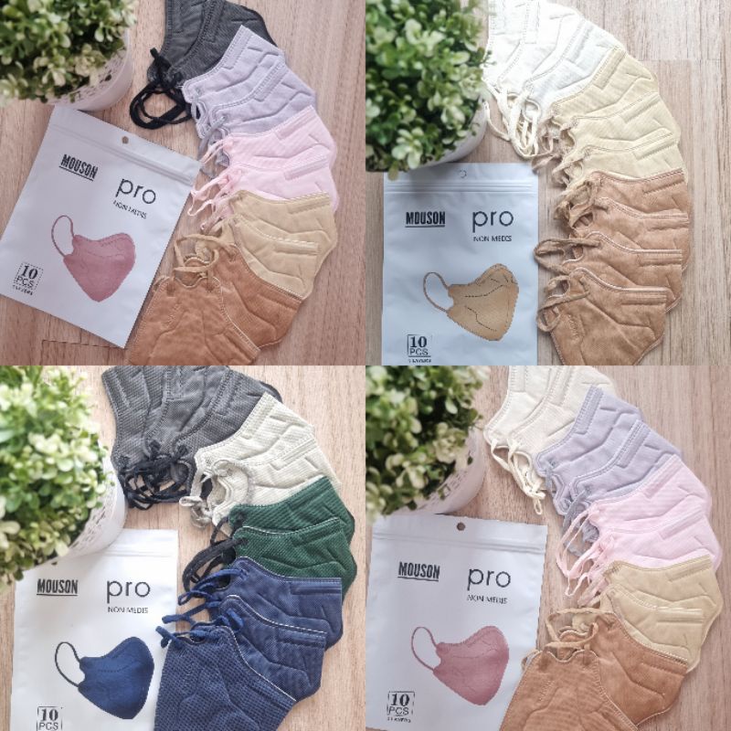 Masker MOUSON PRO CAREION PRO KN95 5ply emboss multicolour | Nude