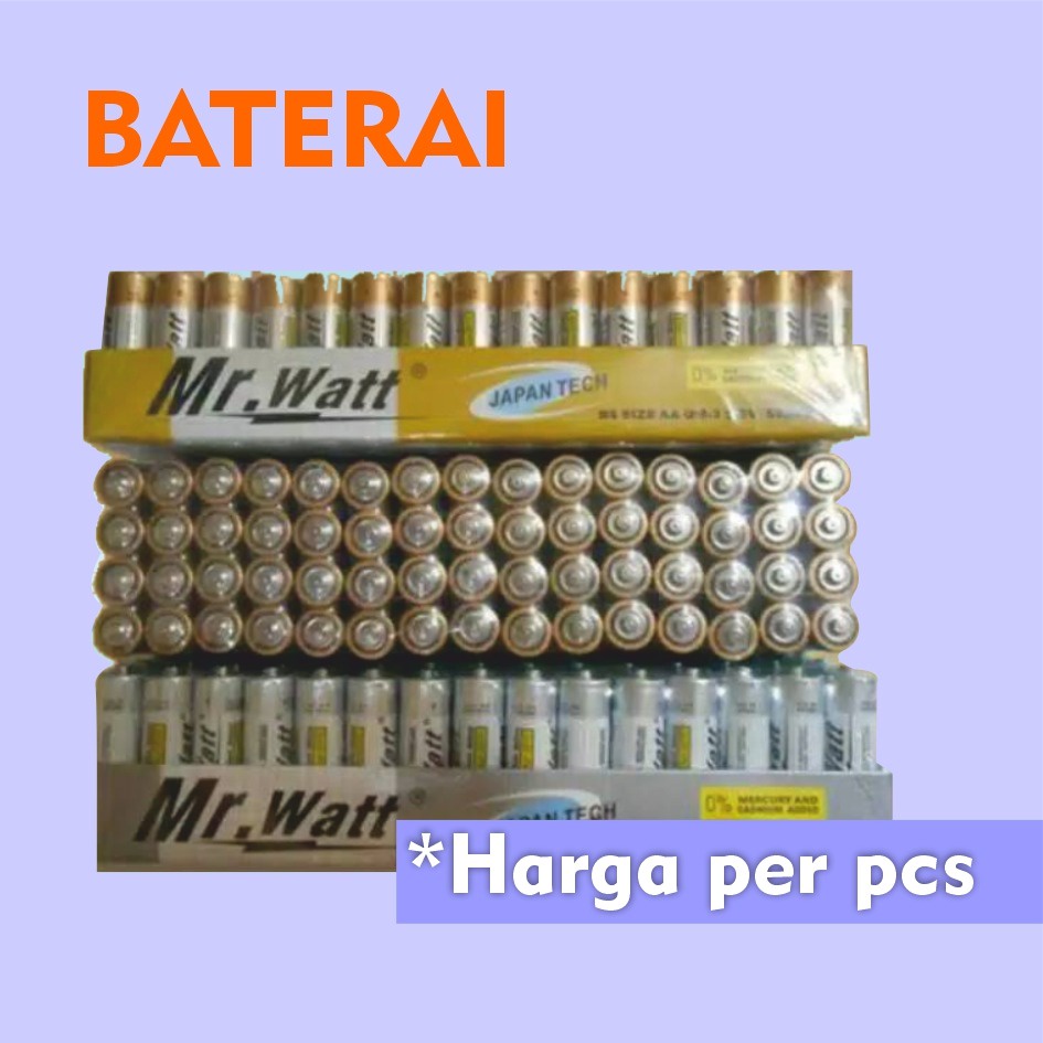 Baterai/Batre/Battery Mr.watt SIZE AA - BS