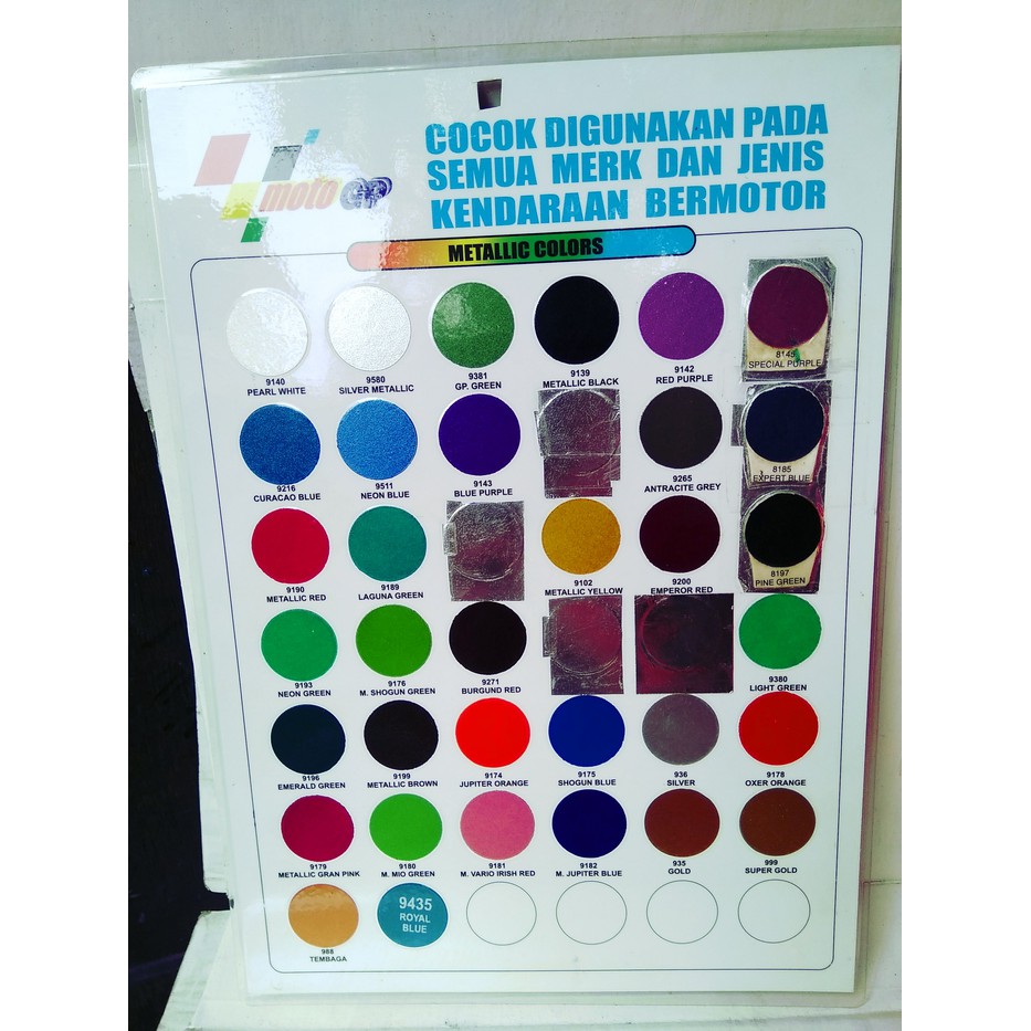 cat semprot GP 500 warna metalic 300cc