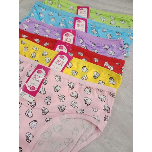 CELANA DALAM 6PCS MOTIF LOVE (CD printing) 6pcs