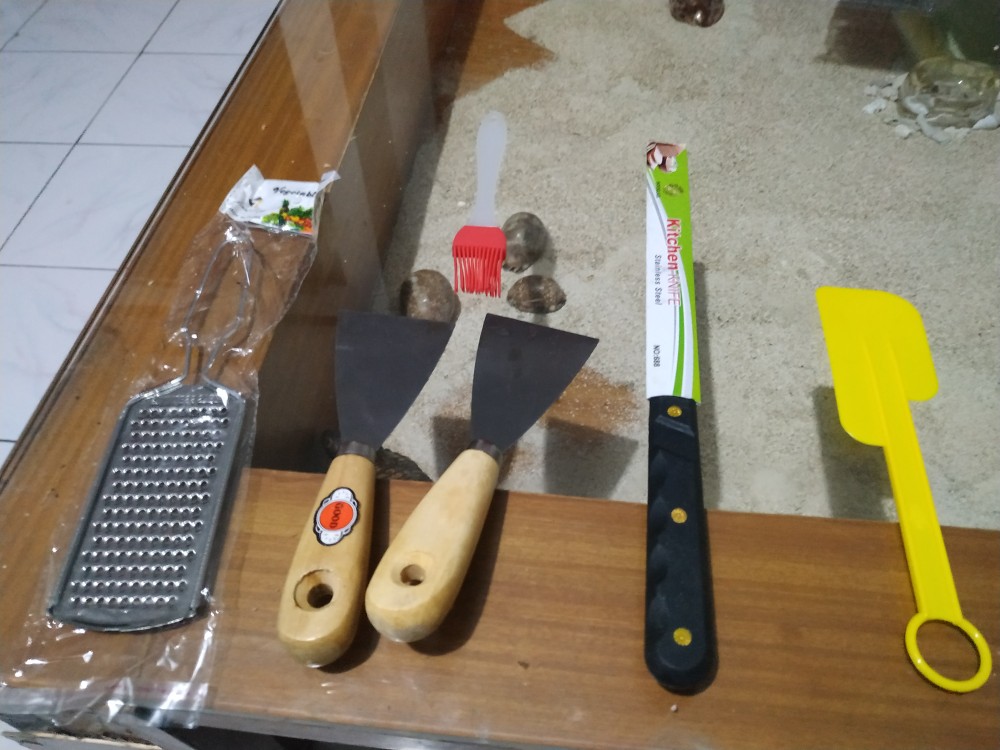 Pisau Roti Stainless Panjang / Pisau Dapur Masak 2 Fungsi