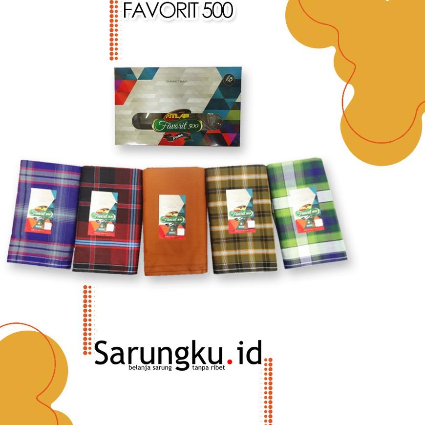 ✴ SARUNG ATLAS FAVORIT 500 SALUR ☂