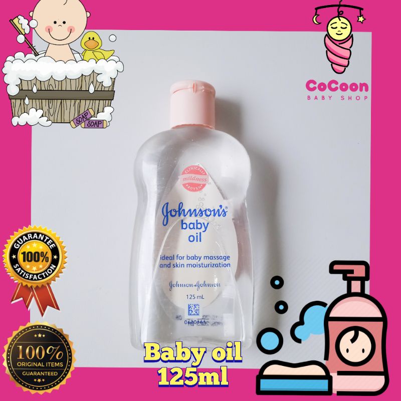 Johnsons Baby Oil 125 ml / Minyak Bayi Johnson
