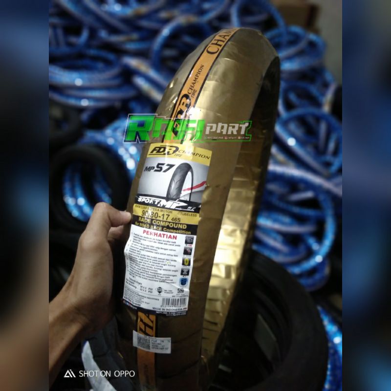 BAN FDR SPORT MP57 90/80X17 TL BAN LUAR FDR 90/80X17 SPORT MP57 ROAD RACE COMPETITION