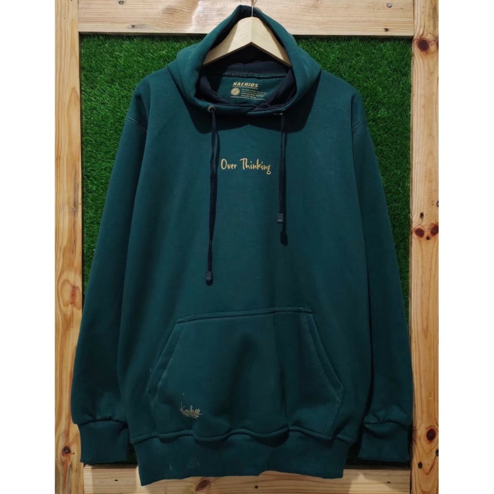 Sweater Hoodie Pria Original Distro Jaket Hudi Switer Hodi Cowok Cewek Warna Ijo Botol Bahan Katun Sweter Laki Laki Murah Jumbo Size M L XL XXL