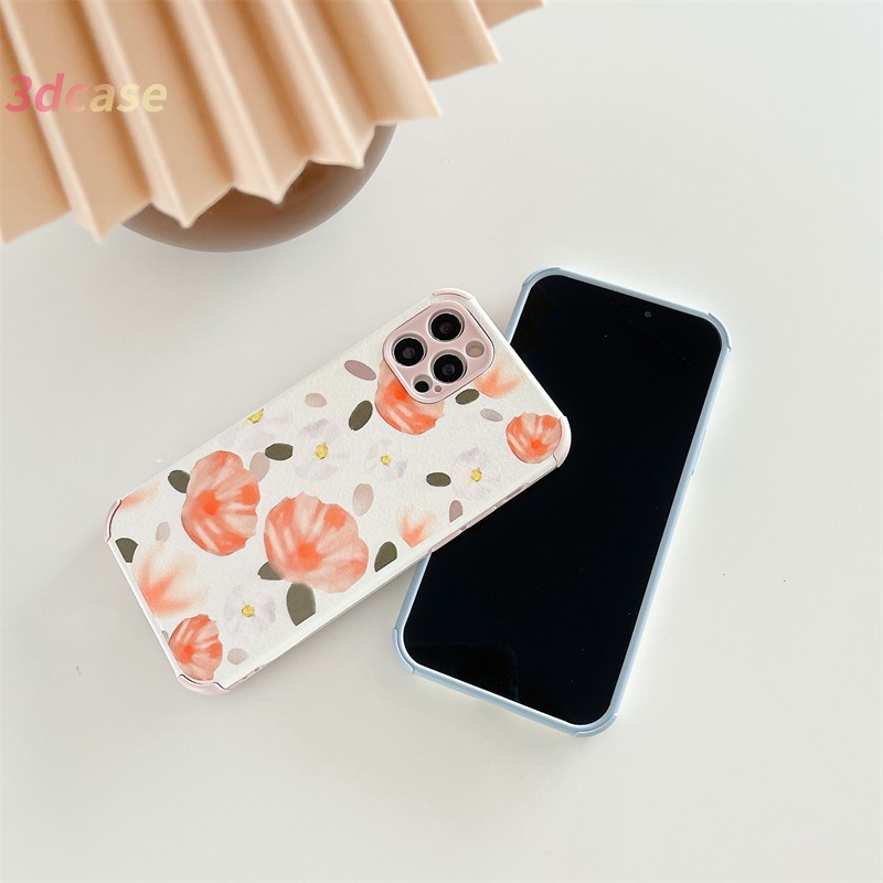 Casing Xiaomi Redmi POCO X3 NFC X3 PRO M3 Xiaomi Redmi 9 9C NFC 9A 9i 9T 9 PRO Power 10X POCO M2 PRO POCO X3 NFC X3 PRO M3 Redmi Note 9 8 10 10S 9 PRO MAX 9S A15 A15S A54 Sun Flower Camera Lens Protection Lamb Skin Leather Soft TPU Case