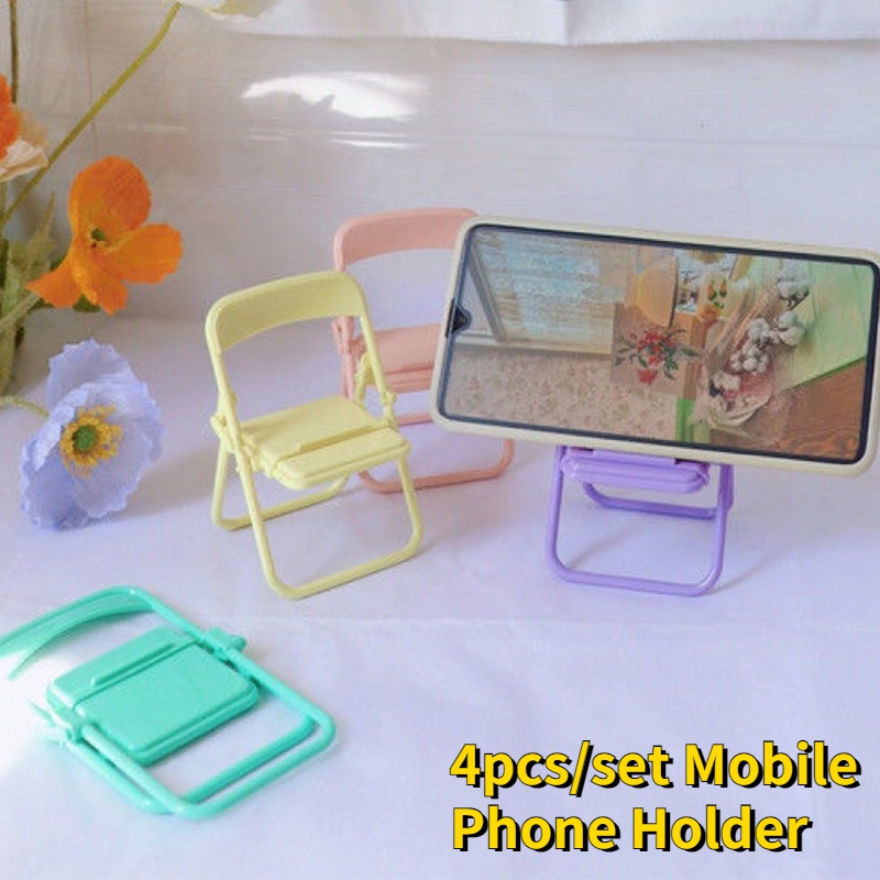 1 / 4 Pcs Stand Dudukan Handphone Adjustable Model Lipat