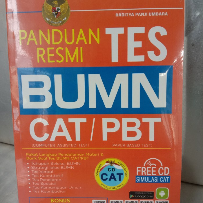 

GRATIS ONGKIR Buku PANDUAN RESMI TES BUMN CAT/PBT KPL152