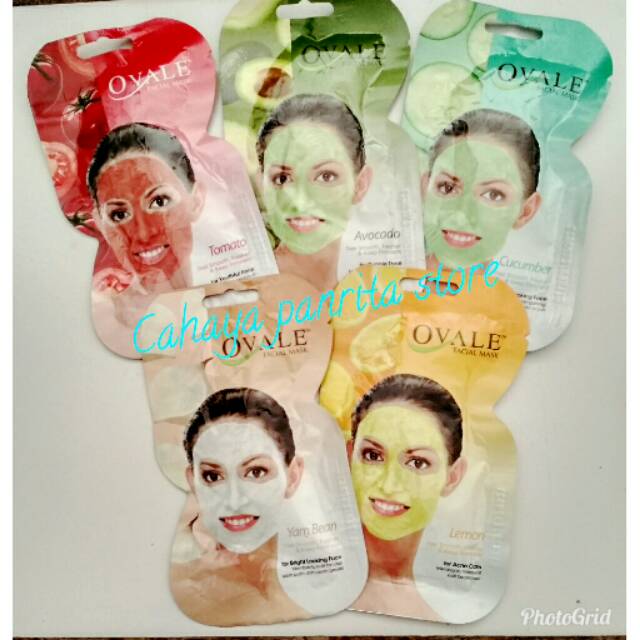 Ovale Facial Mask 15g Saset Masker Wajah Oval Oval Facial Mask Ovale Masker Wajah Original 100 Indonesia