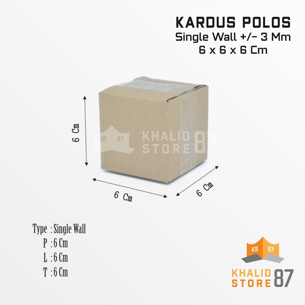 

kardus packing ukuran 6x6x6cm kardus polos dus box packing murah