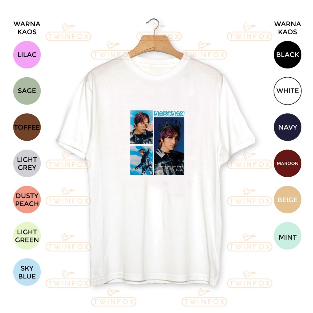 Kaos Kpop NCT Dream Haechan Beatbox Blue Ver Photo Unisex S-XXL Big size/Jumbo