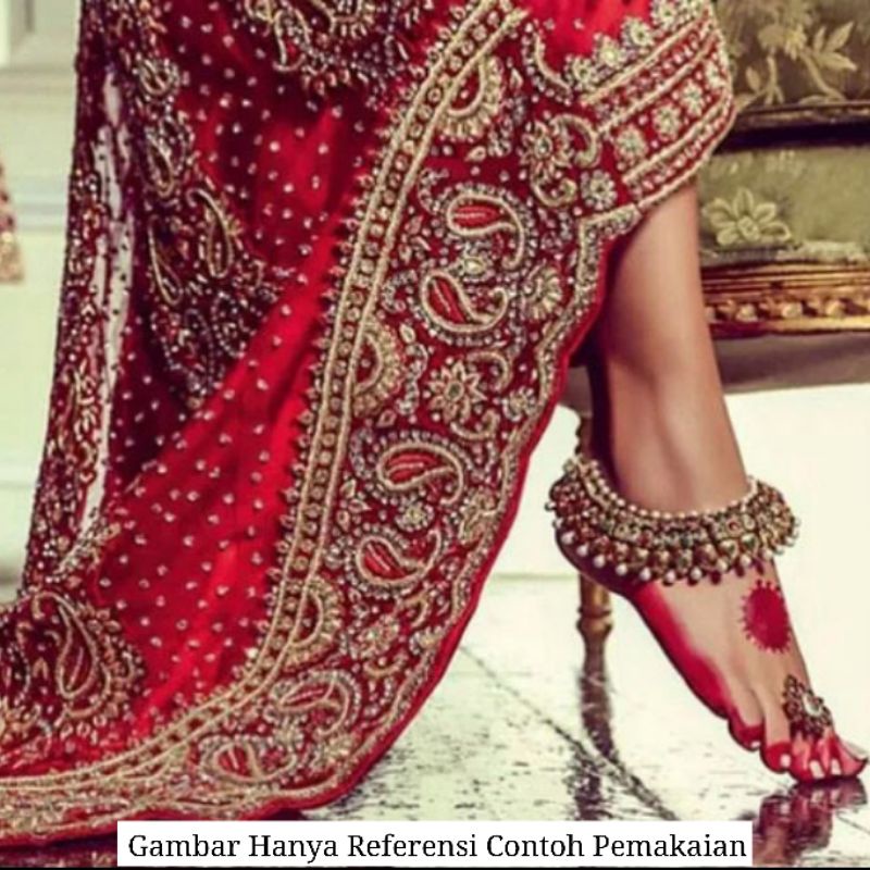 AKSESORIS INDIA Gelang Kaki India