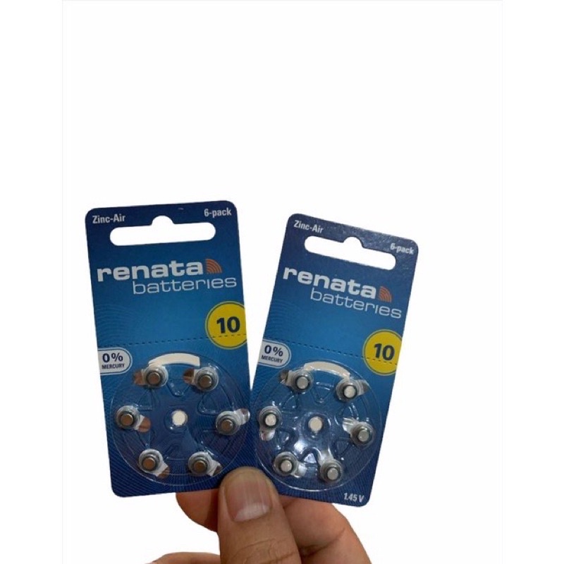 Baterai Renata ZA 10 (Harga 1 lembar isi 6)