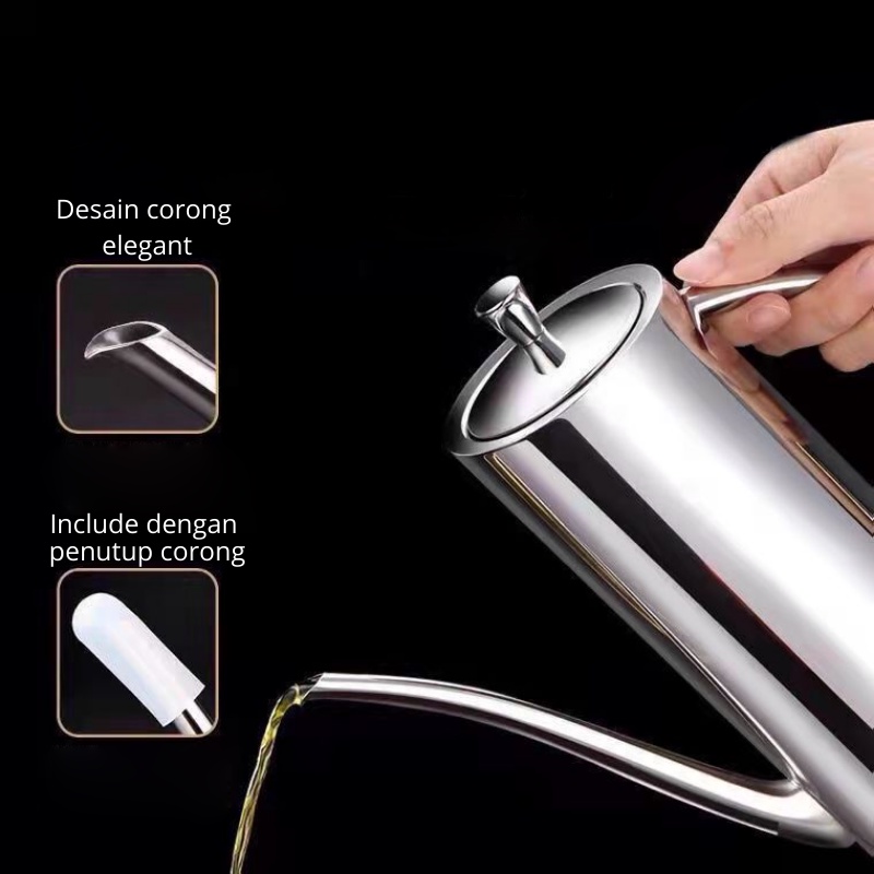 CEO Tempat Minyak Goreng Teko Air Pitcher Stainless Steel 304 Oil Pot