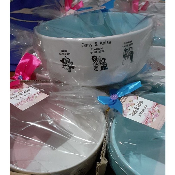 souvenir Mangkok two tone