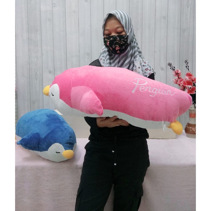 Boneka pillow pingun soft bahan sangat lembut guling pinguin pororo kado ultah