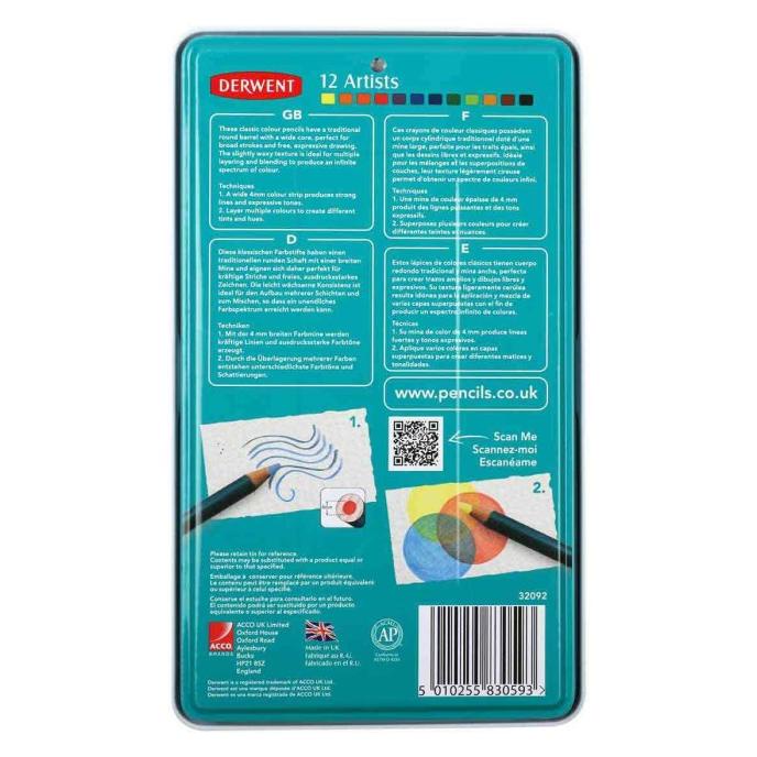 

PENSIL WARNA DERWENT ARTIST 12 WARNA