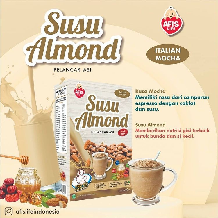 Afis Susu Almond (Susu Pelancar Asi)