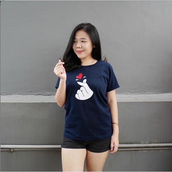 atasan wanita / premium / Tumblr tee / T-Shirt / Kaos Cewek saranghae murah  / baju wanita