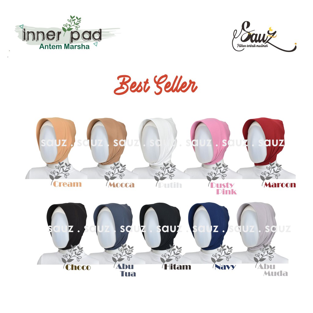 INNER ANTEM MARSHA - BEST SELLER - WARNA TERFAVORIT - ANDIZA  - INNER HIJAB ANTEM