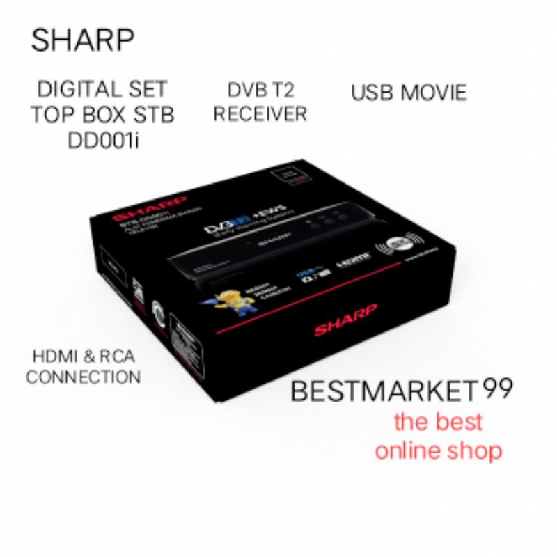 PROMO SHARP SET TOP BOX STB DD001i DIGITAL GARANSI RESMI