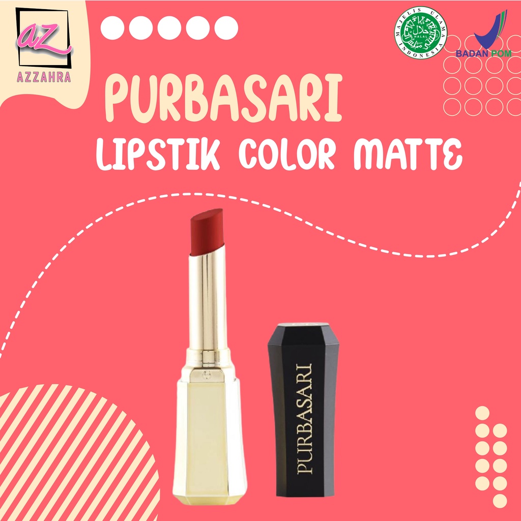 PURBASARI Lipstick Color Matte - 8gr ORIGINAL BPOM