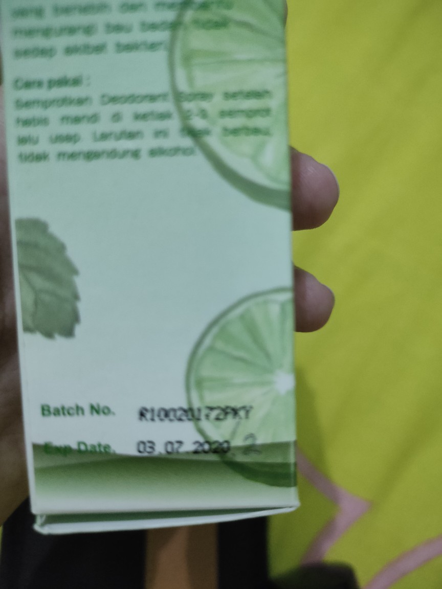 Sr12 Deodorant Spray Sr12 Dan Premium  - Herbal/alami Untuk Penghilang Bau Badan/ketiak Bpom Sr12
