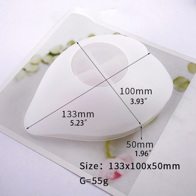 SIY  DIY Heart Shaped Dish Bowl Plate Casting Silicone Mould Crafts Decoration Jewelry Making Tools Crystal Epoxy Resin Mold