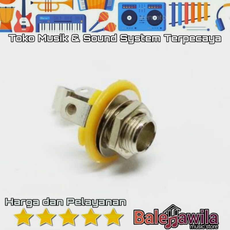 Jack Gitar Female Jack Body Gitar Mono Female in Output