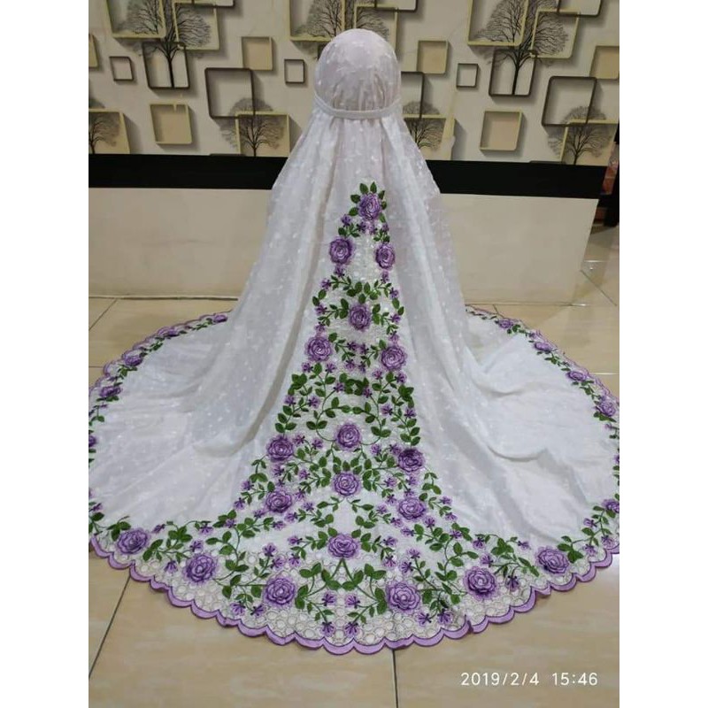 MUKENA SUTRA PARIS RENDA BORDIR