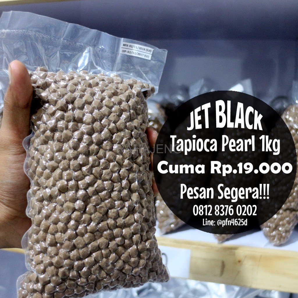 

Tapicoa Pearl 1Kg - Topping Minuman Bubble Drink, Dessert, Cappucino