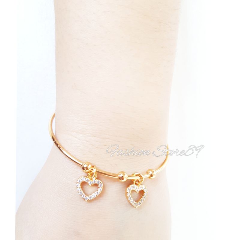 Fashion Bestseller impor Gelang Bangle Flexibel  dewasa Perhiasan lapis emas 18K Xuping Yaxiya