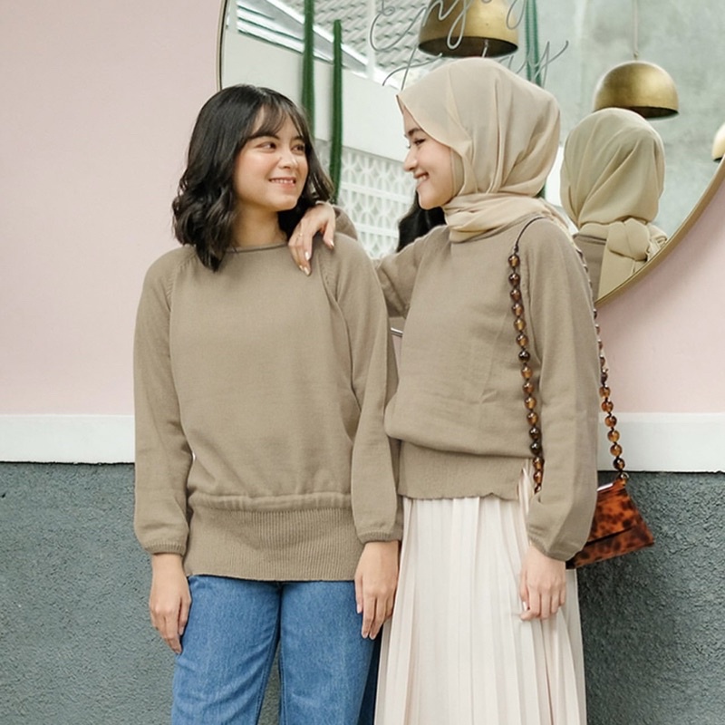 SUNNY SWEATER / ATASAN WANITA MUSLIMAH / SWEATER KOREA